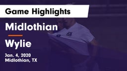 Midlothian  vs Wylie  Game Highlights - Jan. 4, 2020