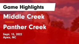 Middle Creek  vs Panther Creek  Game Highlights - Sept. 13, 2022