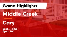 Middle Creek  vs Cary  Game Highlights - Sept. 6, 2023