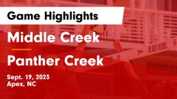 Middle Creek  vs Panther Creek  Game Highlights - Sept. 19, 2023