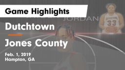 Dutchtown  vs Jones County  Game Highlights - Feb. 1, 2019