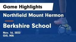 Northfield Mount Hermon  vs Berkshire  School Game Highlights - Nov. 16, 2022