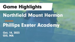 Northfield Mount Hermon  vs Phillips Exeter Academy Game Highlights - Oct. 14, 2023