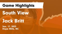South View  vs Jack Britt  Game Highlights - Jan. 17, 2023