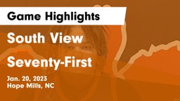 South View  vs Seventy-First  Game Highlights - Jan. 20, 2023