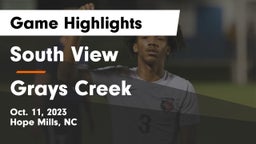 South View 	 vs Grays Creek  Game Highlights - Oct. 11, 2023