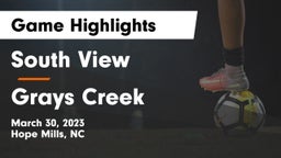 South View  vs Grays Creek  Game Highlights - March 30, 2023
