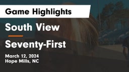 South View 	 vs Seventy-First Game Highlights - March 12, 2024