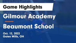 Gilmour Academy  vs Beaumont School Game Highlights - Oct. 12, 2022