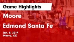 Moore  vs Edmond Santa Fe Game Highlights - Jan. 8, 2019