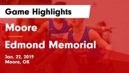 Moore  vs Edmond Memorial  Game Highlights - Jan. 22, 2019