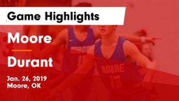 Moore  vs Durant  Game Highlights - Jan. 26, 2019