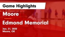 Moore  vs Edmond Memorial  Game Highlights - Jan. 31, 2020