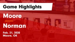 Moore  vs Norman  Game Highlights - Feb. 21, 2020