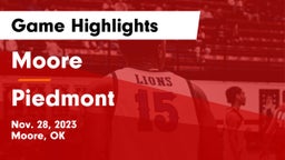 Moore  vs Piedmont  Game Highlights - Nov. 28, 2023