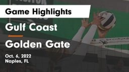 Gulf Coast  vs Golden Gate Game Highlights - Oct. 6, 2022