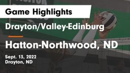 Drayton/Valley-Edinburg  vs Hatton-Northwood, ND Game Highlights - Sept. 13, 2022