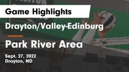 Drayton/Valley-Edinburg  vs Park River Area Game Highlights - Sept. 27, 2022