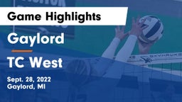 Gaylord  vs TC West Game Highlights - Sept. 28, 2022