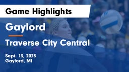 Gaylord  vs Traverse City Central  Game Highlights - Sept. 13, 2023