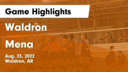 Waldron  vs Mena  Game Highlights - Aug. 23, 2022