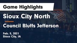 Sioux City North  vs Council Bluffs Jefferson  Game Highlights - Feb. 5, 2021