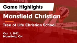 Mansfield Christian  vs Tree of Life Christian School Game Highlights - Oct. 1, 2022
