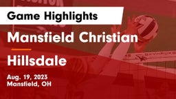 Mansfield Christian  vs Hillsdale  Game Highlights - Aug. 19, 2023