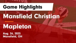 Mansfield Christian  vs Mapleton  Game Highlights - Aug. 26, 2023