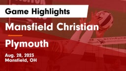 Mansfield Christian  vs Plymouth  Game Highlights - Aug. 28, 2023
