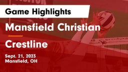 Mansfield Christian  vs Crestline  Game Highlights - Sept. 21, 2023