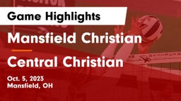 Mansfield Christian  vs Central Christian  Game Highlights - Oct. 5, 2023