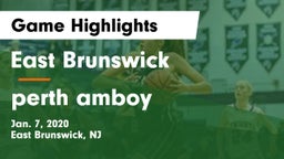 East Brunswick  vs perth amboy Game Highlights - Jan. 7, 2020