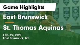 East Brunswick  vs St. Thomas Aquinas Game Highlights - Feb. 22, 2020