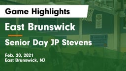 East Brunswick  vs Senior Day JP Stevens Game Highlights - Feb. 20, 2021