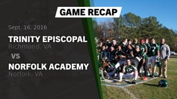 Recap: Trinity Episcopal  vs. Norfolk Academy 2016
