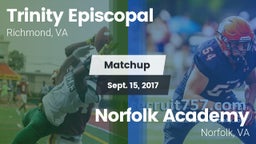 Matchup: Trinity Episcopal vs. Norfolk Academy 2017