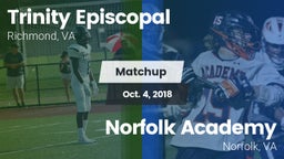 Matchup: Trinity Episcopal vs. Norfolk Academy 2018