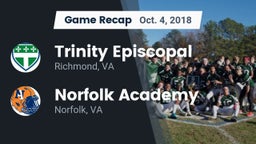 Recap: Trinity Episcopal  vs. Norfolk Academy 2018