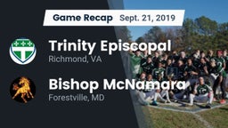 Recap: Trinity Episcopal  vs. Bishop McNamara  2019