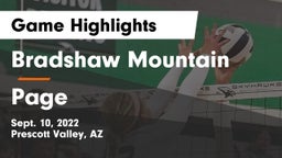 Bradshaw Mountain  vs Page  Game Highlights - Sept. 10, 2022