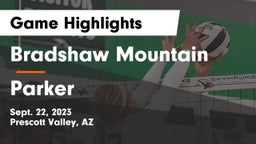 Bradshaw Mountain  vs Parker Game Highlights - Sept. 22, 2023