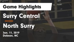 Surry Central  vs North Surry  Game Highlights - Jan. 11, 2019