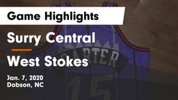 Surry Central  vs West Stokes  Game Highlights - Jan. 7, 2020