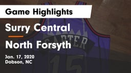 Surry Central  vs North Forsyth  Game Highlights - Jan. 17, 2020
