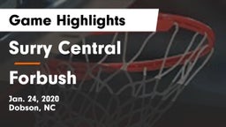 Surry Central  vs Forbush  Game Highlights - Jan. 24, 2020