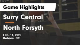 Surry Central  vs North Forsyth  Game Highlights - Feb. 11, 2020