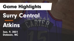 Surry Central  vs Atkins  Game Highlights - Jan. 9, 2021