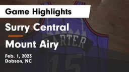 Surry Central  vs Mount Airy  Game Highlights - Feb. 1, 2023