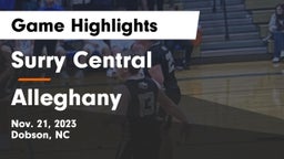 Surry Central  vs Alleghany  Game Highlights - Nov. 21, 2023